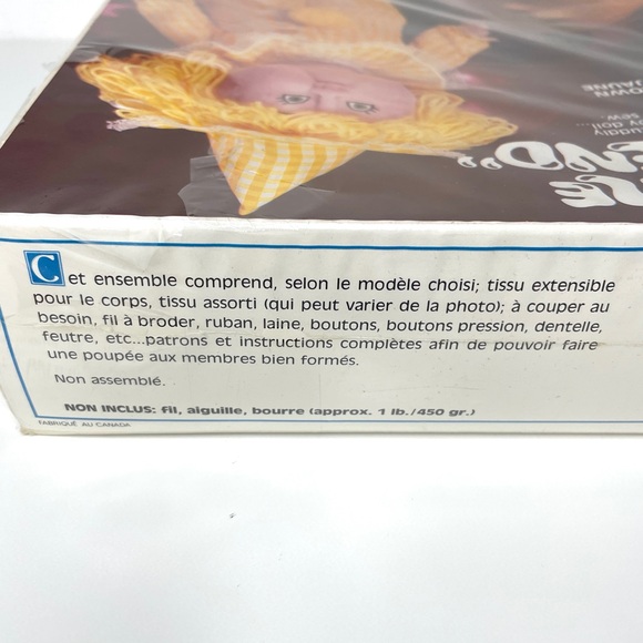 Little Friend Yellow Clown Baby Doll Sewing Kit - Picture 8 of 9